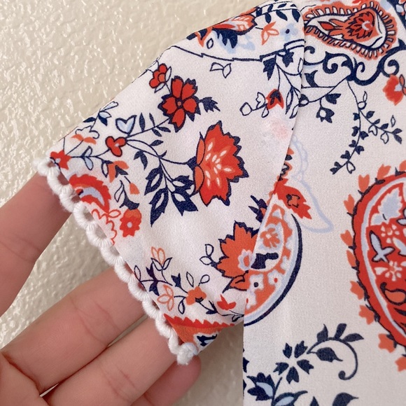 JANIE AND JACK - The Maya Dress (White Paisley) Size 12-18 - Picture 5 of 8